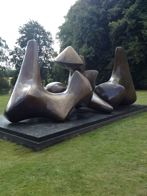 Henry Moore Sculptures On The Lawn At Compton Vasey This Is Stylised