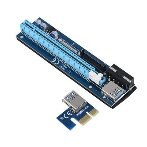 Buy Pci E 1x To 16x Card Pci E Express 1x To 16x 4pin Mining Extender Riser