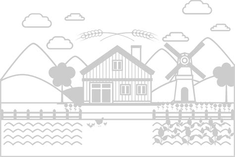 Farm Landscape 36665122 Vector Art at Vecteezy