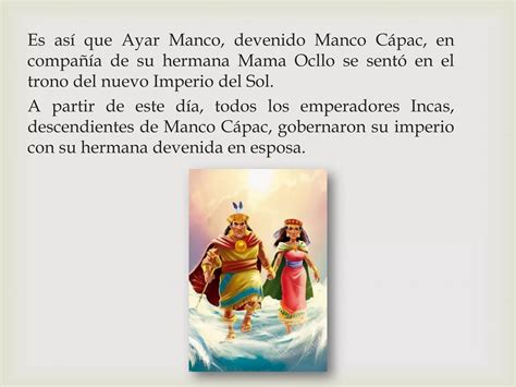 La leyenda de manco cápac y mama ocllo PPT