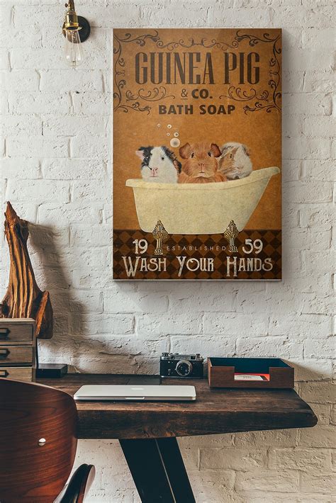 Guinea Pig Company Bath Soap Wash Your Hands Canvas Painting Ideas ...