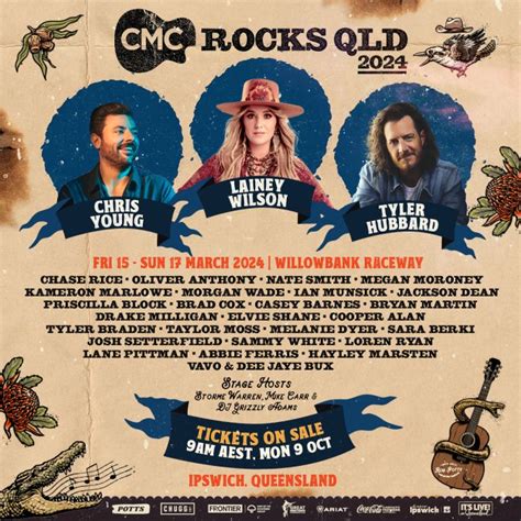 CMC ROCKS QLD reveals artist lineup for 2024