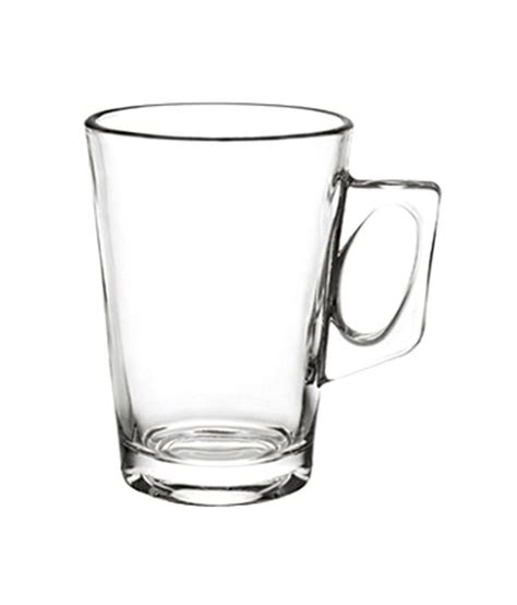 Pasabahce Vela Tall Glass Coffee Mug Set Of 6 Buy Online At Best