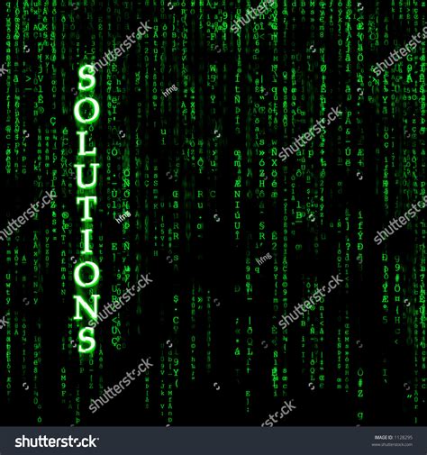 Matrix-Like Background With Foreground Text Stock Photo 1128295 ...