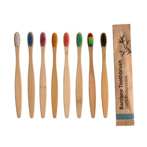 Pcs Eco Amig Vel Toothbrush De Bambu Cerdas Macias Biodegrad Vel Pl