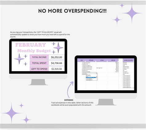 Excel Budget Template Spreadsheet Dashboard Monthly Budget Spreadsheet ...