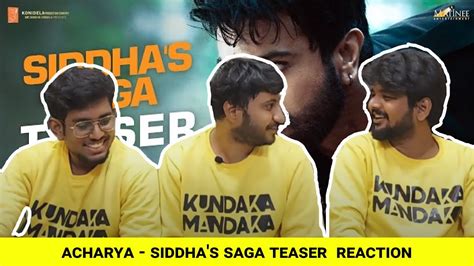 Acharya Siddha S Saga Teaser Reaction Megastar Chiranjeevi