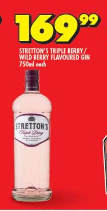 Stretton S Triple Berry Wild Berry Flavoured Gin 750ml Each Offer At