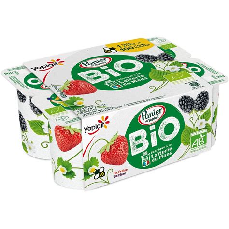 Yoplait Yaourt Bio Fraise M Re X G Pas Cher Auchan Fr