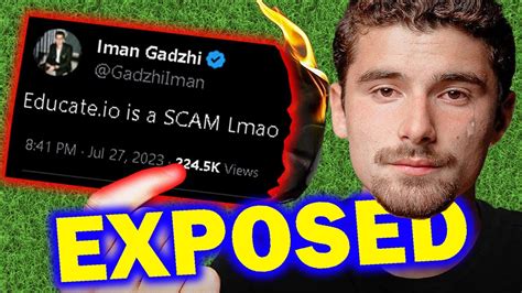 Iman Gadzhi S Educate Io Scam Revealed Youtube