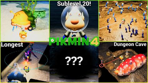 Pikmin Cavern For A King All Sublevel Final Dungeon Cave All