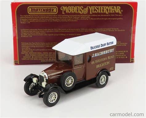 Matchbox Y Scale Morris Cowley Van J Sainsbury Brown White