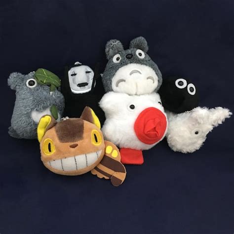 Studio Ghibli Soft Plush Stuffed Quality Keyring By Fantasysfgoods