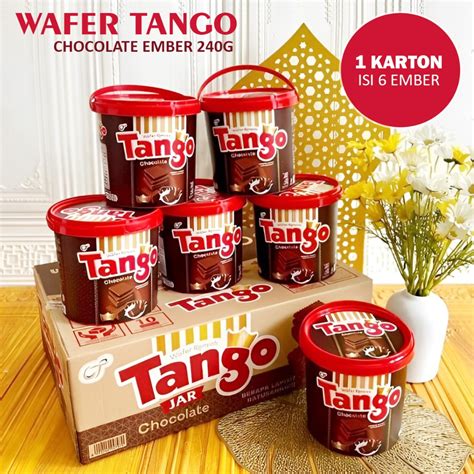 1 Box Wafer Tango Jar Chocolate 240gr 1 Carton Contains 6 Buckets