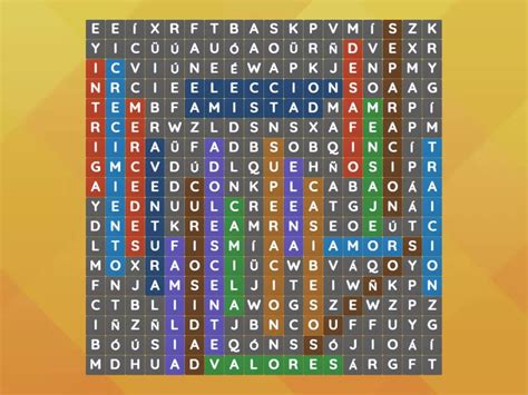 Sopa De Letras La Decicion De Camila Por Cecilia Curbelo Wordsearch