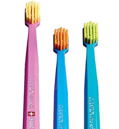 ULTRA SOFT TOOTHBRUSHES BY CURAPROX FOR SENSITIVE GUMS PACK OF 3