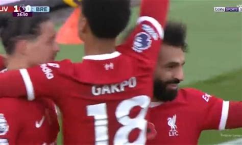 Filgoal فيديوهات هدف ليفربول الأول ضد برينتفورد محمد صلاح الدوري