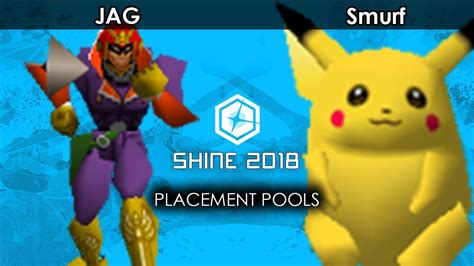 Smash 64 JAG Captain Falcon V LAS Smurf Pikachu Shine 2018