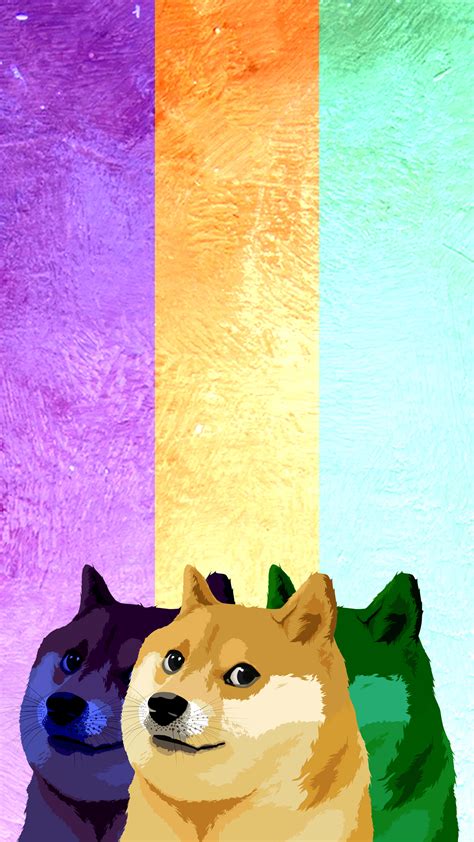 Download free Colorful Doge Art Wallpaper - MrWallpaper.com