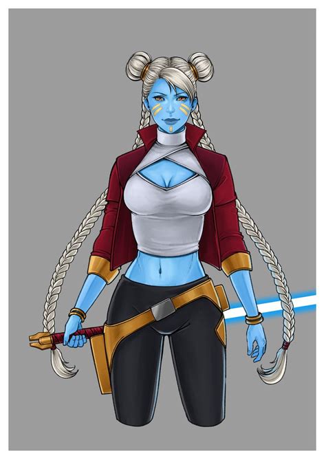 Rania Chera (Pantoran Jedi) by @junchan_nyan_art in 2024 | Star wars ...