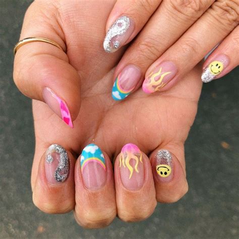 Smiley Face Manicure Trend Inspiration And Ideas Beauty Crew