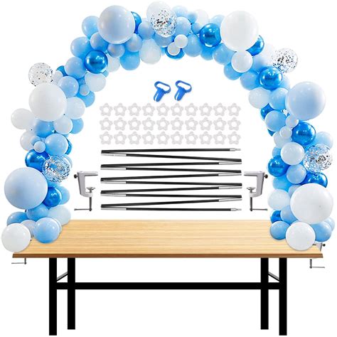 IDAODAN Table Balloon Arch Kit 12ft Adjustable Balloon Arch Stand For