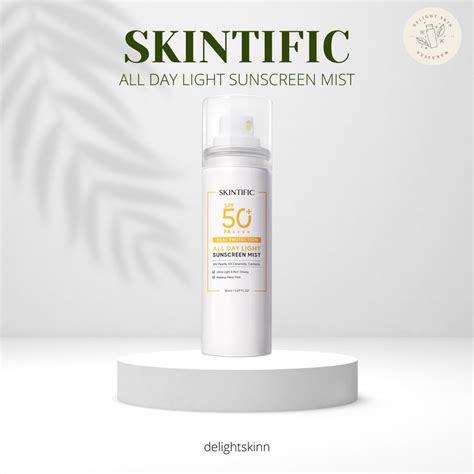 Jual Skintific All Day Light Sunscreen Mist Spf 50 Pa Shopee Indonesia