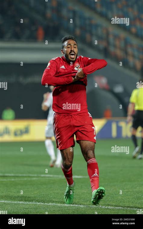 Cairo Egypt 21 January Kahraba Of Al Ahly Celebrates After Scoring