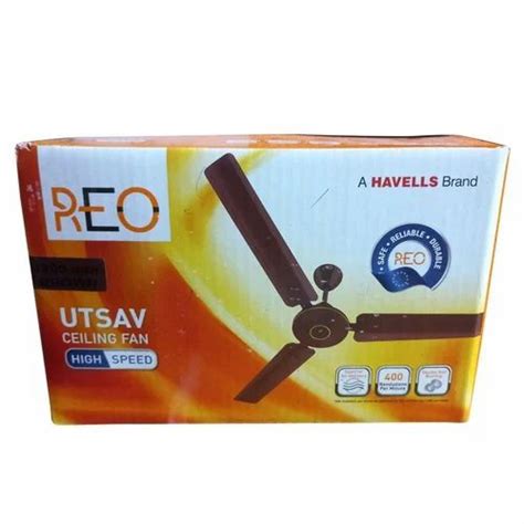 3 Blades Havells1200mm Reo Utsav Ceiling Fan 280 RPM At Rs 1650 Piece