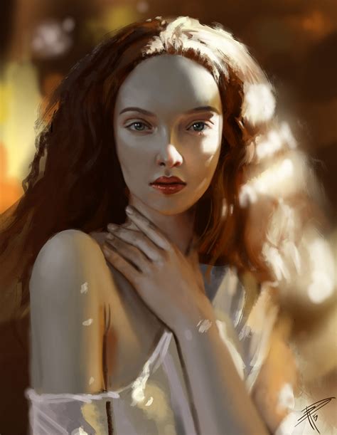 Wallpaper ArtStation Drawing Women Looking At Viewer Digital Art