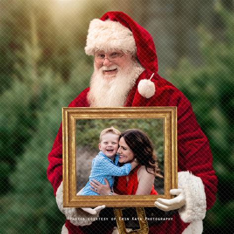 Outdoor Santa Frame Digital Backdrop – Greenery – Squijoo.com