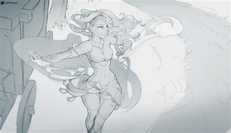 Firedancer Commission Wip By Naftosaur Hentai Foundry