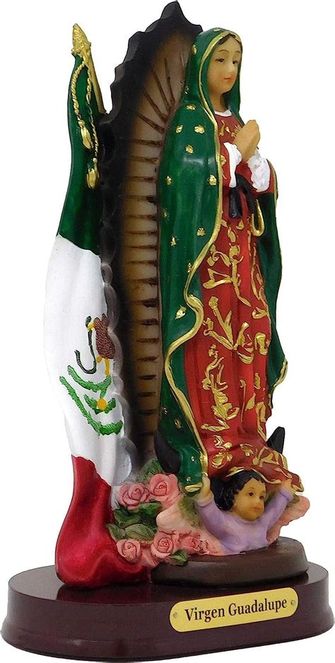 Our Lady Of Guadalupe Statue 8 Inch Tall Finely Detailed Resin Figurine