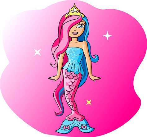 Mermaid Barbie - Free Stock Illustrations | Creazilla