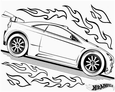 Hot Wheels Racing League Hot Wheels Coloring Pages Set 5
