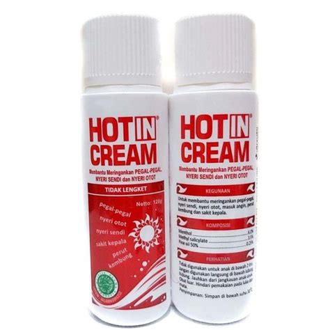 Jual HOT IN CREAM ORIGINAL BOTOL GR Hot In Cream Gr Warna Putih Shopee Indonesia