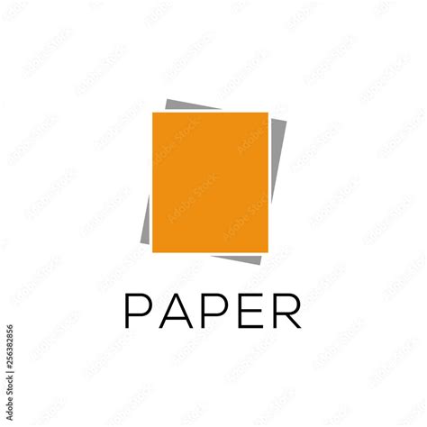 paper logo design and symbol Stock Vector | Adobe Stock