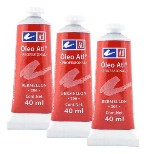 Oleo Atl T 14 40ml Arte Pintura Colores A Escoger 3 Pack Color Del Óleo