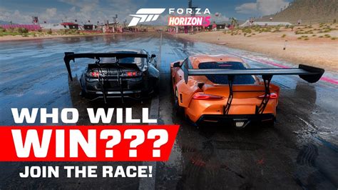 Forza Horizon Drag Race Toyota Supra Gr Vs Toyota Supra Rz Youtube