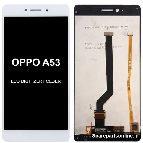 Oppo A53 White Lcd Display Screen Combo Folder With Digitizer Glass