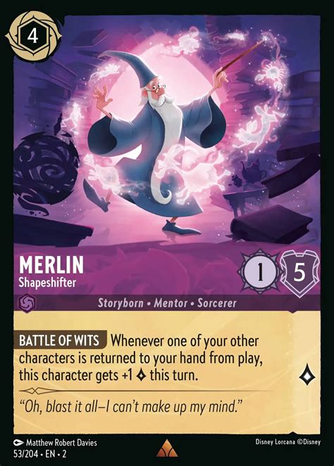 Merlin Shapeshifter Lorcana Card Lorcana Gg