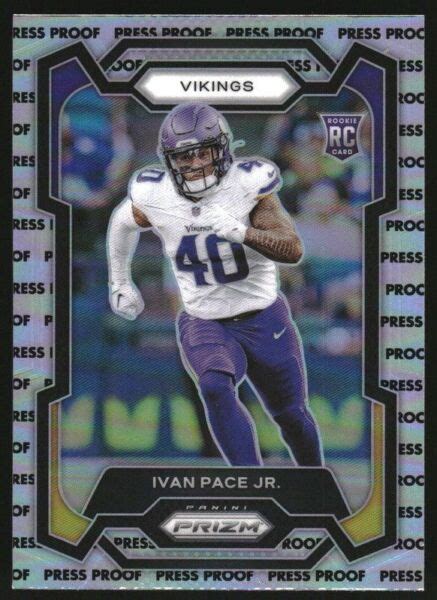 2023 Panini Prizm Rookies Press Proof Prizm 366 Ivan Pace Jr RC