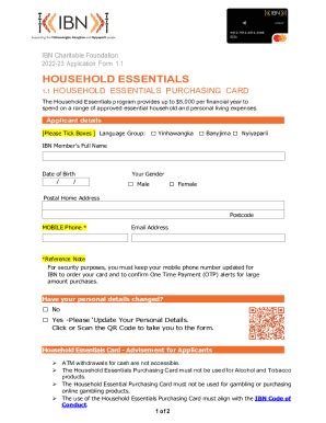 Fillable Online 1 1 Household Essentials Purchasing Card Form Final