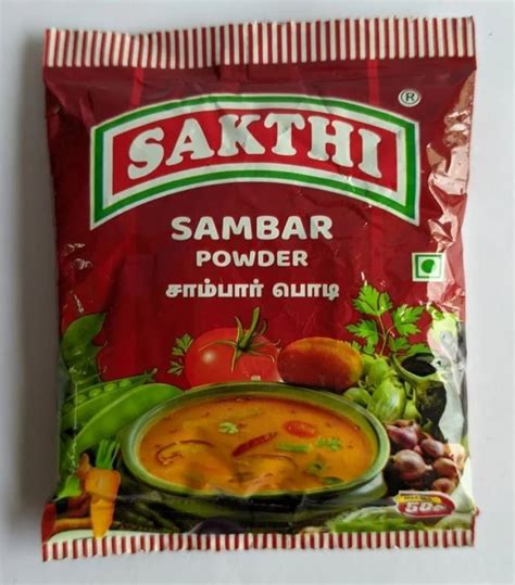 50g Sakthi Sambar Powder At Rs 33 Packet Viralimalai ID 2851044406430