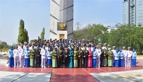 Danlanud Muljono Hadiri Ziarah Nasional Hut Tni Ke Lanud Muljono