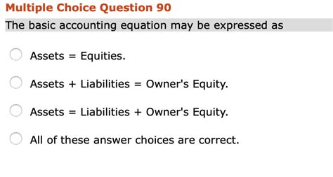 Fundamental Accounting Equation Problems And Solutions - Diy Projects