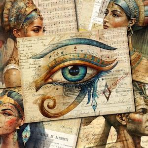 Junk Journal Printable Ancient Egypt Vintage Journal Papers Ancient