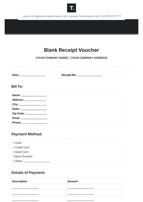 Free Payment Voucher Templates Editable And Printable