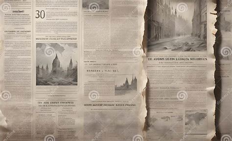 Worn, Torn, Dull, Dusty Newspaper Texture, Paper Texture Background Stock Photo - Image of sheet ...