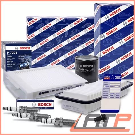 Bosch Kit Tagliando C Olio Filtro Polline Aria Candele Per Citroen C